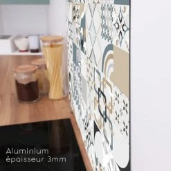 99Déco Crédences Crédence Cuisine En ALU Fond De Hotte L90 X H70cm -Plaques et lettrages Soldes credence cuisine en alu fond de hotte l90 x h70cm 25