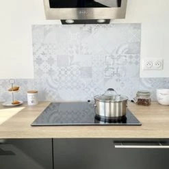 99Déco Crédences Crédence Cuisine En ALU Fond De Hotte L90 X H70cm