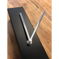 Kare Design Horloges Murales Et Horloges à Poser Horloge à Balancier En Aluminium Noir -Plaques et lettrages Soldes horloge a balancier en aluminium noir 1