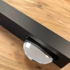 Kare Design Horloges Murales Et Horloges à Poser Horloge à Balancier En Aluminium Noir -Plaques et lettrages Soldes horloge a balancier en aluminium noir 2