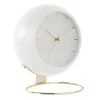 Present Time Horloges Murales Et Horloges à Poser Horloge à Poser En Métal Blanc D21 -Plaques et lettrages Soldes horloge a poser en metal blanc d21
