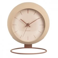 Present Time Horloges Murales Et Horloges à Poser Horloge à Poser Globe Métal Nude -Plaques et lettrages Soldes horloge a poser globe metal nude 1