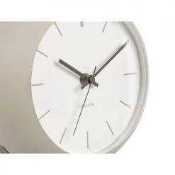 Karlsson Horloges Murales Et Horloges à Poser Horloge à Poser Ivoire/gris Clair -Plaques et lettrages Soldes horloge a poser ivoire gris clair 2