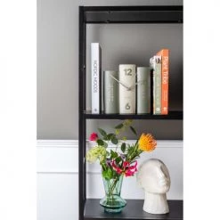 Karlsson Horloges Murales Et Horloges à Poser Horloge à Poser Trompe-l’œil Vert -Plaques et lettrages Soldes horloge a poser trompe l oeil vert 4