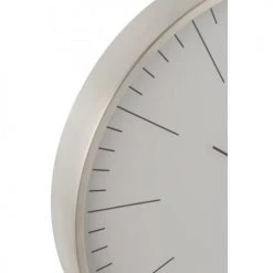 LANADECO Horloges Murales Et Horloges à Poser Horloge Aluminium Gris H40cm -Plaques et lettrages Soldes horloge aluminium gris h40cm 1