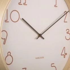 Karlsson Horloges Murales Et Horloges à Poser Horloge Aux Nombres Graphiques D40cm Beige -Plaques et lettrages Soldes horloge aux nombres graphiques d40cm beige 4