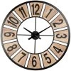 Maisons Du Monde Horloges Murales Et Horloges à Poser Horloge Bicolore D80 -Plaques et lettrages Soldes horloge bicolore d80 1000 5 8 218948 1