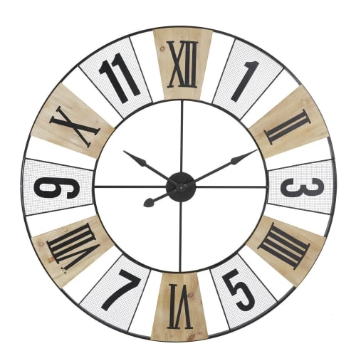 Maisons Du Monde Horloges Murales Et Horloges à Poser Horloge Bicolore En Métal Ajouré D120 3 Maisons Du Monde Horloges Murales Et Horloges à Poser Horloge Bicolore En Métal Ajouré D120