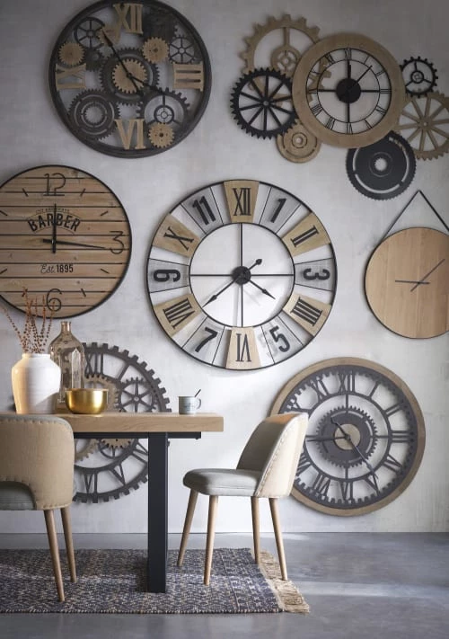 Maisons Du Monde Horloges Murales Et Horloges à Poser Horloge Bicolore En Métal Ajouré D120 5 Maisons Du Monde Horloges Murales Et Horloges à Poser Horloge Bicolore En Métal Ajouré D120 – Image 3