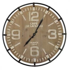 EMDE Horloges Murales Et Horloges à Poser Horloge Bois Et Métal Marron D65