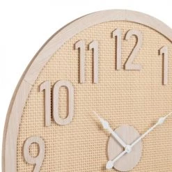 Maisons Du Monde Horloges Murales Et Horloges à Poser Horloge Cannage En PVC Et En Bois D60 -Plaques et lettrages Soldes horloge cannage en pvc et en bois d60 1000 10 3 228660 2
