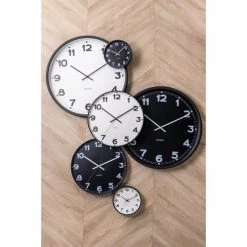 Present Time Horloges Murales Et Horloges à Poser Horloge Classique Blanc Diam 20cm -Plaques et lettrages Soldes horloge classique blanc diam 20cm 4