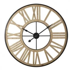 Maisons Du Monde Horloges Murales Et Horloges à Poser Horloge Coloris Noir Et Naturel D100