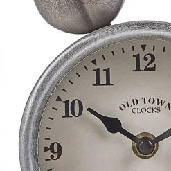 Beliani Horloges Murales Et Horloges à Poser Horloge De Table Lapin Argenté 24 Cm -Plaques et lettrages Soldes horloge de table lapin argente 24 cm 4