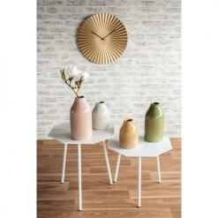 Karlsson Horloges Murales Et Horloges à Poser Horloge Design Métal Xl Diam. 50 Cm Doré -Plaques et lettrages Soldes horloge design metal xl diam 50 cm dore 3