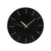 Mica Decorations Horloges Murales Et Horloges à Poser Horloge En Aluminium Noir D35,5 -Plaques et lettrages Soldes horloge en aluminium noir d35 5 1