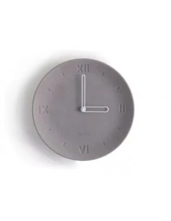 Gone's Horloges Murales Et Horloges à Poser Horloge En Béton Aiguilles Noires -Plaques et lettrages Soldes horloge en beton aiguilles blanches