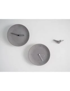 Gone's Horloges Murales Et Horloges à Poser Horloge En Béton Aiguilles Blanches -Plaques et lettrages Soldes horloge en beton aiguilles blanches 3