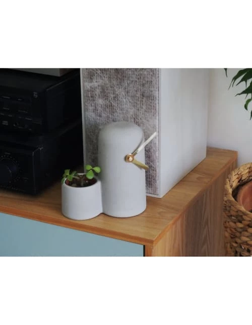 Gone's Horloges Murales Et Horloges à Poser Horloge En Béton Aiguilles Dorées 4 Gone's Horloges Murales Et Horloges à Poser Horloge En Béton Aiguilles Dorées – Image 2