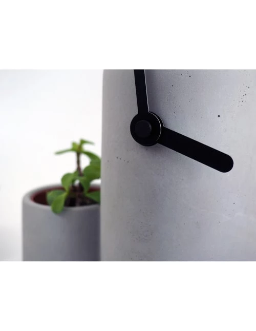 Gone's Horloges Murales Et Horloges à Poser Horloge En Béton Aiguilles Dorées 5 Gone's Horloges Murales Et Horloges à Poser Horloge En Béton Aiguilles Dorées – Image 3