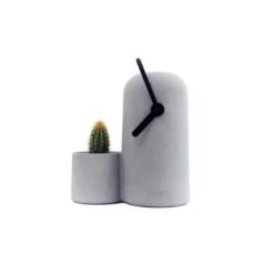 Gone's Horloges Murales Et Horloges à Poser Horloge En Béton Aiguilles Noires -Plaques et lettrages Soldes horloge en beton aiguilles noires 7