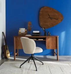 Plaques et lettrages Soldes -Plaques et lettrages Soldes horloge en bois de manguier marron 91x81 1000 8 18 223796 2