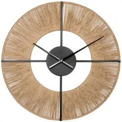 Maisons Du Monde Horloges Murales Et Horloges à Poser Horloge En Corde Tressée Et Métal Noir D60