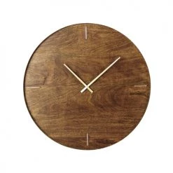 Maisons Du Monde Horloges Murales Et Horloges à Poser Horloge En Manguier Et Métal Doré D81