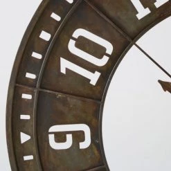 Plaques et lettrages Soldes -Plaques et lettrages Soldes horloge en metal ajoure effet vieilli d144 1000 12 7 201768 2