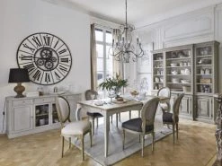 Maisons Du Monde Horloges Murales Et Horloges à Poser Horloge En Métal Blanc Et Noir Avec Rouages D139 -Plaques et lettrages Soldes horloge en metal blanc et noir avec rouages d139 1000 11 6 201767 3