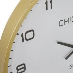 Maisons Du Monde Horloges Murales Et Horloges à Poser Horloge En Métal Doré D90 -Plaques et lettrages Soldes horloge en metal dore d90 1000 8 22 226465 3