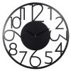 Maisons Du Monde Horloges Murales Et Horloges à Poser Horloge En Métal Noir D60 -Plaques et lettrages Soldes horloge en metal noir d60 1000 8 6 225547 1