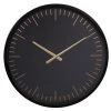 Maisons Du Monde Horloges Murales Et Horloges à Poser Horloge En Métal Noir Et Doré D50 -Plaques et lettrages Soldes horloge en metal noir et dore d50 1000 16 14 225555 1