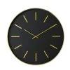 Maisons Du Monde Horloges Murales Et Horloges à Poser Horloge En Métal Noir Et Doré D86 -Plaques et lettrages Soldes horloge en metal noir et dore d86 1000 1 3 200329 1