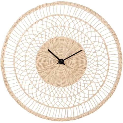 Maisons Du Monde Horloges Murales Et Horloges à Poser Horloge En Rotin Tissé D60 3 Maisons Du Monde Horloges Murales Et Horloges à Poser Horloge En Rotin Tissé D60