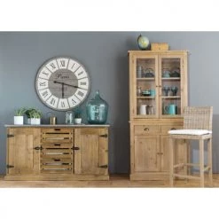 Maisons Du Monde Horloges Murales Et Horloges à Poser Horloge En Sapin D92 -Plaques et lettrages Soldes horloge en sapin d92 1000 5 4 154943 10