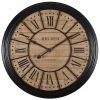 Maisons Du Monde Horloges Murales Et Horloges à Poser Horloge En Sapin Et Métal Noir D100 -Plaques et lettrages Soldes horloge en sapin et metal noir d100 1000 2 31 164851 1