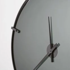 Maisons Du Monde Horloges Murales Et Horloges à Poser Horloge En Verre Fumé Et Métal Noir D95 -Plaques et lettrages Soldes horloge en verre fume et metal noir d95 1000 9 14 209483 2