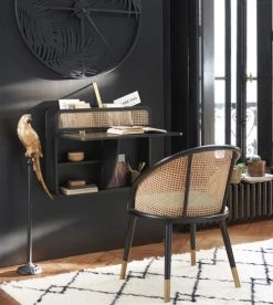 Maisons Du Monde Horloges Murales Et Horloges à Poser Horloge Feuilles De Palmier En Métal Noir D90 -Plaques et lettrages Soldes horloge feuilles de palmier en metal noir d90 1000 15 32 220981 2