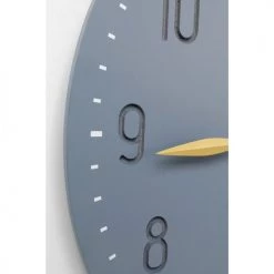 Kare Design Horloges Murales Et Horloges à Poser Horloge Grise Et Dorée D50 -Plaques et lettrages Soldes horloge grise et doree d50 2