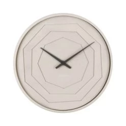Present Time Horloges Murales Et Horloges à Poser Horloge Layered Origami Mdf Gris -Plaques et lettrages Soldes horloge layered origami mdf gris 8