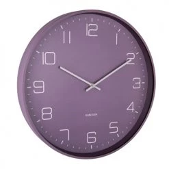 Present Time Horloges Murales Et Horloges à Poser Horloge Lofty Violette D40 -Plaques et lettrages Soldes horloge lofty violette d40 1