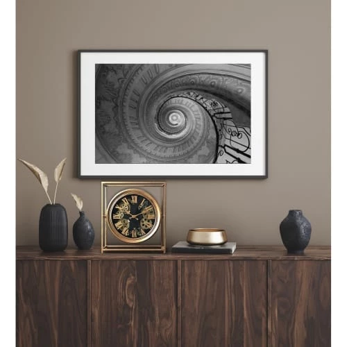 EMDE Horloges Murales Et Horloges à Poser Horloge Mécanisme Carrée En Métal Noir 4 EMDE Horloges Murales Et Horloges à Poser Horloge Mécanisme Carrée En Métal Noir – Image 2