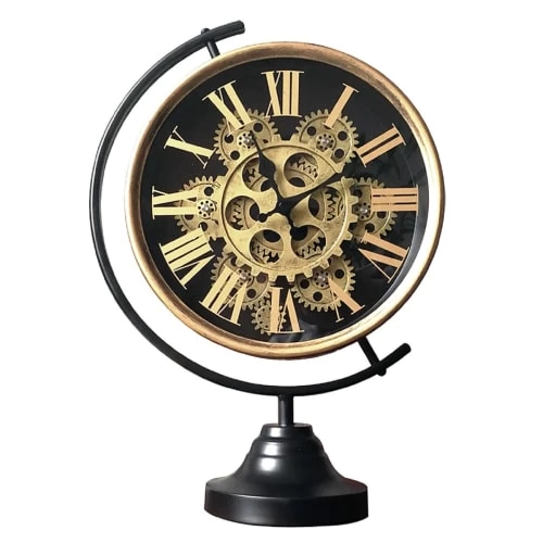 EMDE Horloges Murales Et Horloges à Poser Horloge Mécanisme Sur Pied En Métal Noir 3 EMDE Horloges Murales Et Horloges à Poser Horloge Mécanisme Sur Pied En Métal Noir