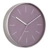 Present Time Horloges Murales Et Horloges à Poser Horloge Minimal Violette D27,5 -Plaques et lettrages Soldes horloge minimal violette d27 5