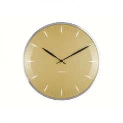 Karlsson Horloges Murales Et Horloges à Poser Horloge Mural D. 40 Cm Jaune Moutarde