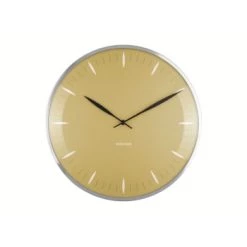 Karlsson Horloges Murales Et Horloges à Poser Horloge Mural D. 40 Cm -Plaques et lettrages Soldes horloge mural d 40 cm jaune moutarde