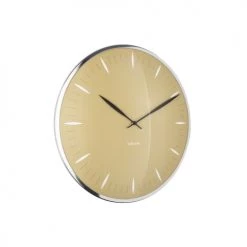 Karlsson Horloges Murales Et Horloges à Poser Horloge Mural D. 40 Cm Jaune Moutarde -Plaques et lettrages Soldes horloge mural d 40 cm jaune moutarde 4