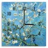 Legendarte Horloges Murales Et Horloges à Poser Horloge Murale Amandier En Fleurs Vincent Van Gogh 30x30cm