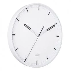 Present Time Horloges Murales Et Horloges à Poser Horloge Murale Blanche En Fer D40 -Plaques et lettrages Soldes horloge murale blanche en fer d40 2